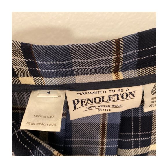 Vintage Pendleton Pleated plaid skirt - Picture 2 of 2